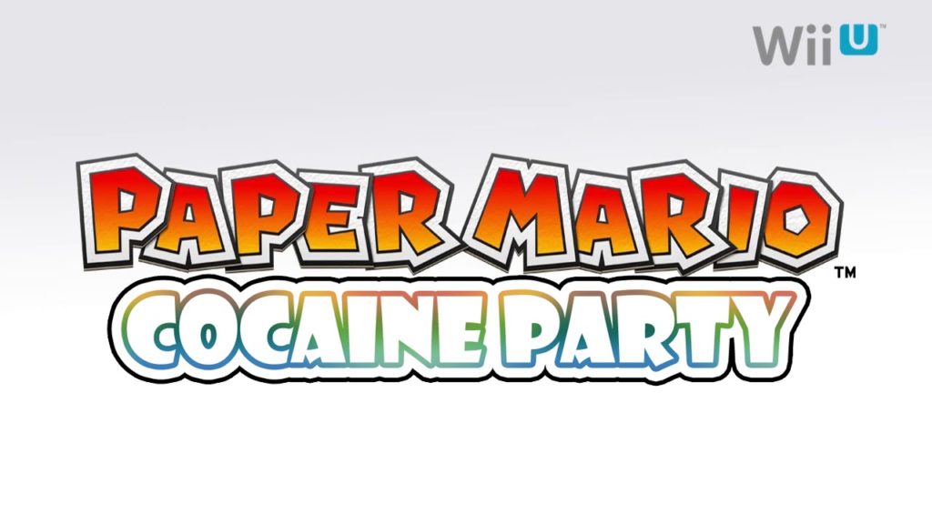 Paper Mario Color Splash Cocaine Party